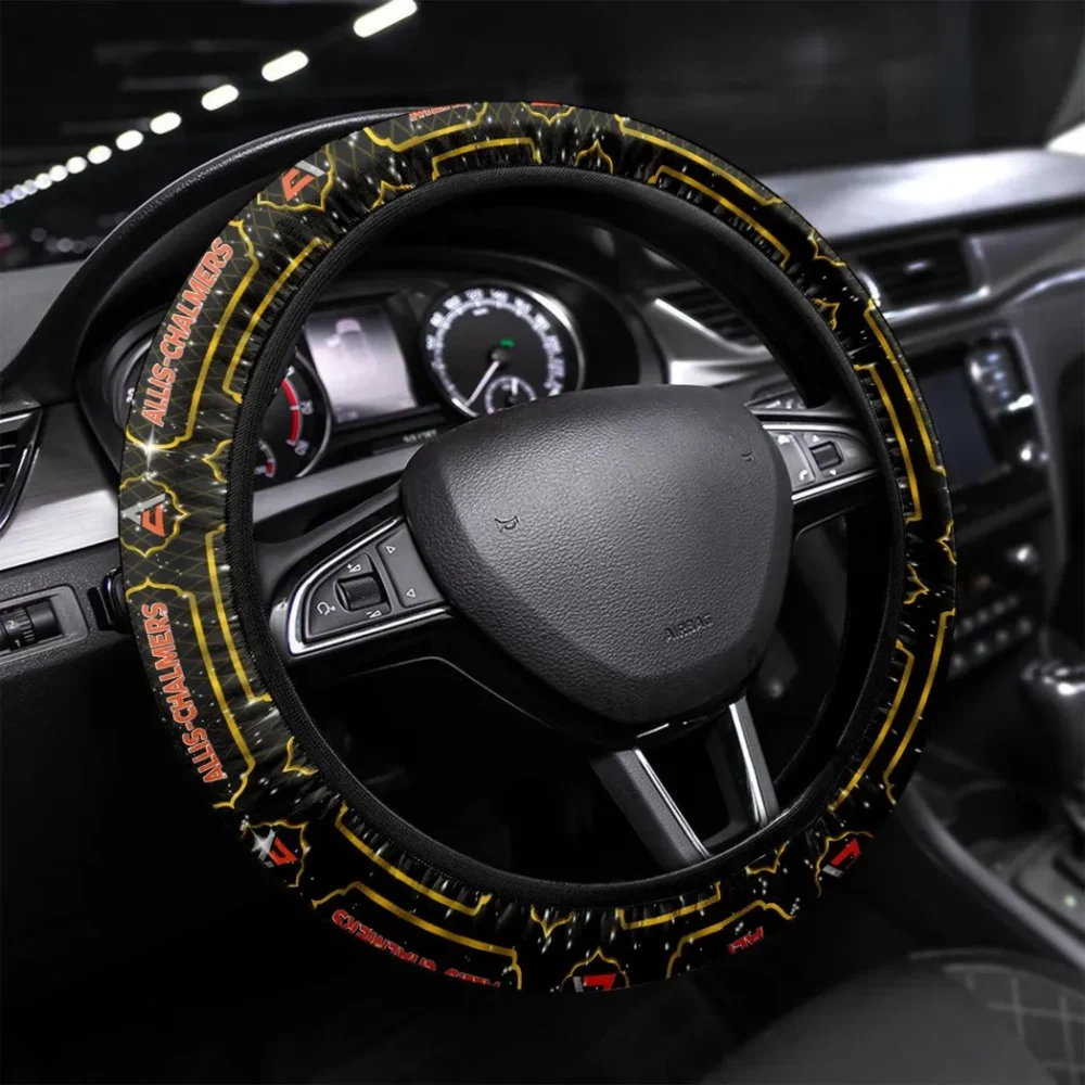 Vintage Tractor Steering Wheel Cover 3D Print, Performance Grip Steering Cover CAR550 - Yellow