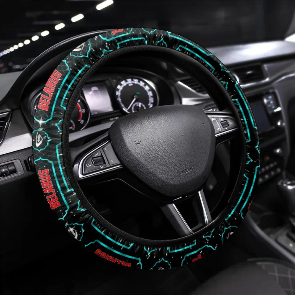Utility Tractor Steering Wheel Cover 3D Print, Classic Car Style Wheel Cover CAR550 - Cyan