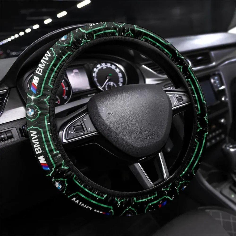 Track Car Steering Wheel Cover 3D Print, Sport-Inspired Steering Wheel Cover CAR550 - Green