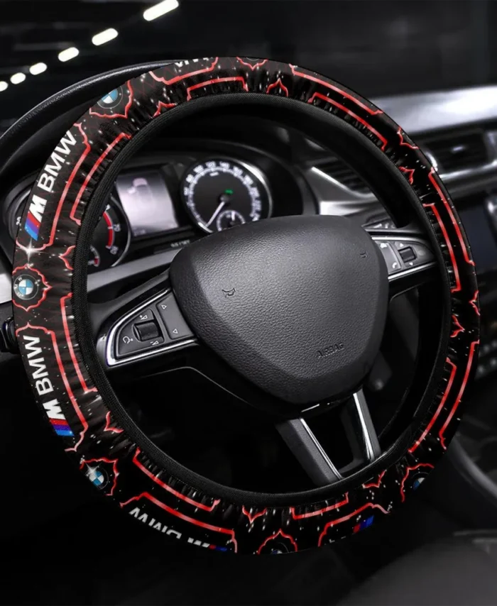 Motorsport Steering Wheel Cover 3D Print, Performance Grip Steering Cover CAR550 - Red
