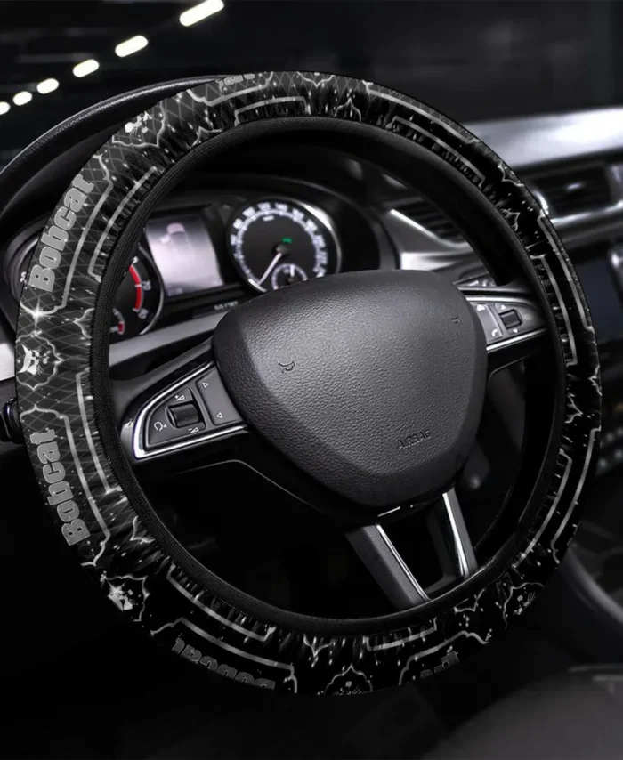 Small Dozer Steering Wheel Cover 3D Print, Auto Fan Comfort Wheel Cover CAR145 - White