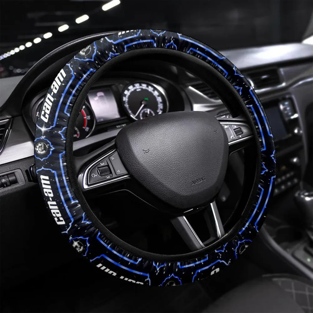 Adventure Quad Steering Wheel Cover 3D Print, Sporty Road Warrior Cover CAR550 - Blue