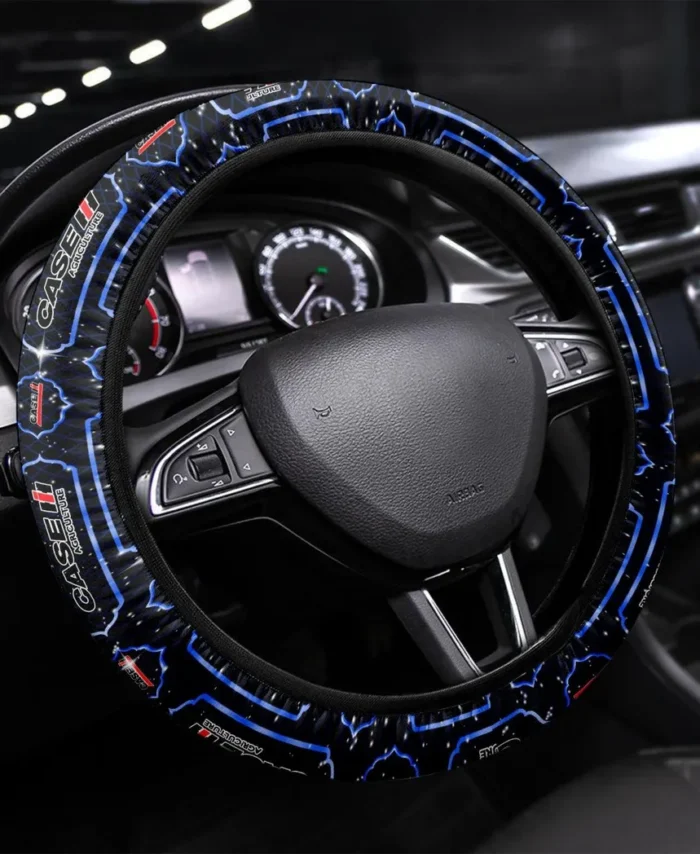 Ranch Tractor Steering Wheel Cover 3D Print, Performance Grip Steering Cover CAR550 - Blue