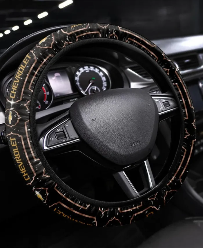Off-Road SUV Steering Wheel Cover 3D Print, Garage Lifestyle Wheel Cover CAR550 - Brown