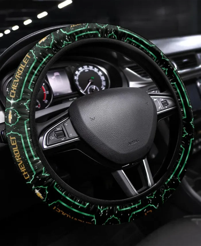 Pickup Truck Steering Wheel Cover 3D Print, Sporty Road Warrior Cover CAR550 - Green
