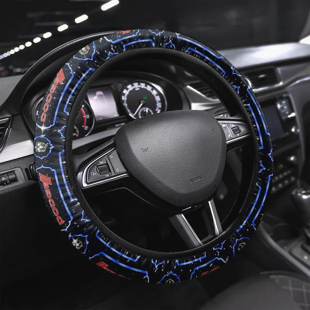 Car Steering Wheel Cover 3D Print, Sport-Inspired Steering Wheel Cover CAR146 - Blue