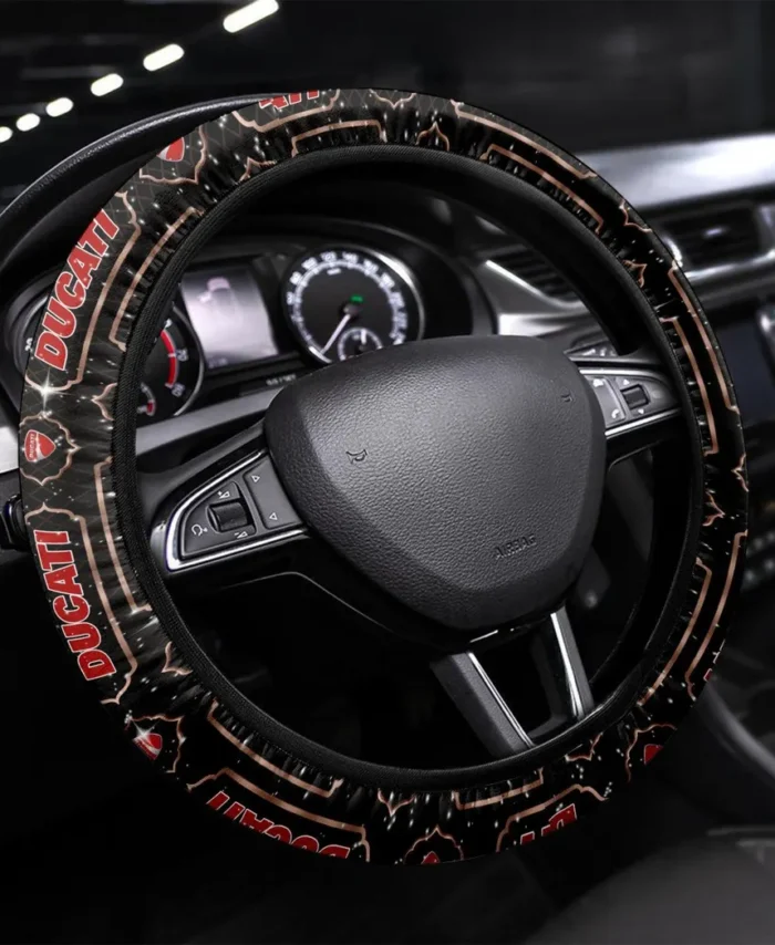 Velocity Beast Steering Wheel Cover 3D Print, Classic Car Style Wheel Cover CAR550 - Brown