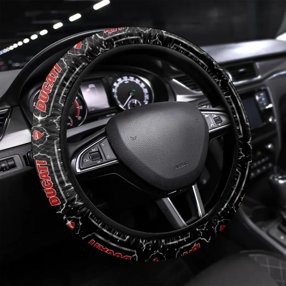 Velocity Beast Steering Wheel Cover 3D Print, Custom Road Grip Cover CAR550 - White