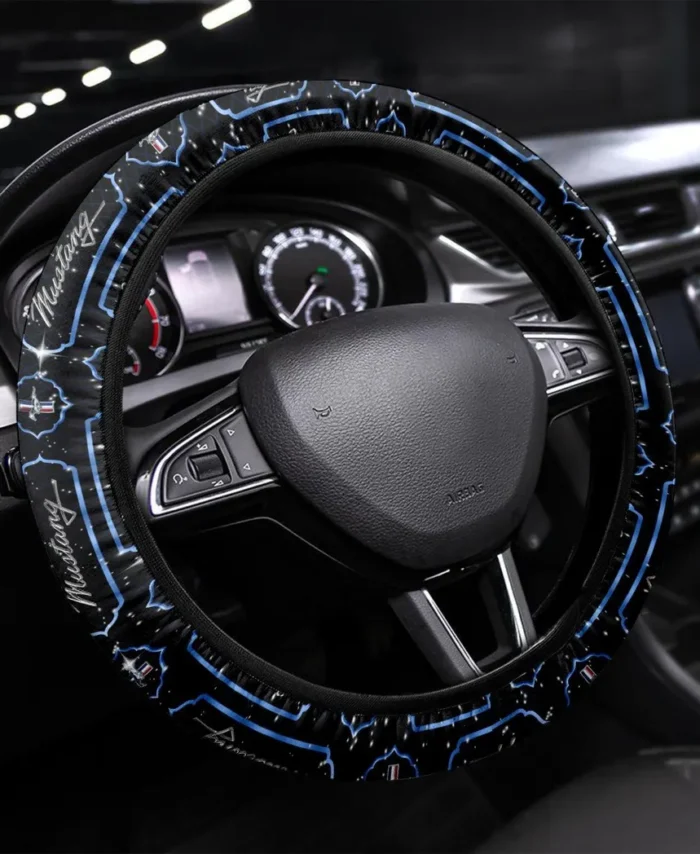 Touring Coupe Steering Wheel Cover 3D Print, Garage Lifestyle Wheel Cover CAR550 - Blue