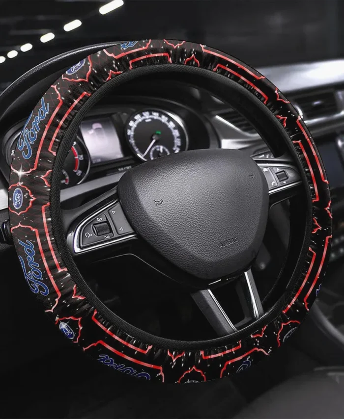 Classic Car Steering Wheel Cover 3D Print, Custom Ride Control Wheel Cover CAR146 - Red