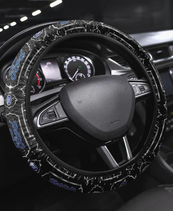 Classic Car Steering Wheel Cover 3D Print, Everyday Car Enthusiast Cover CAR146 - White
