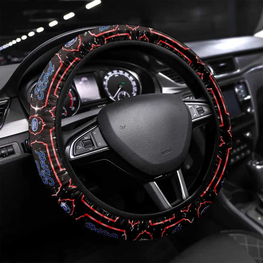 Muscle Car Steering Wheel Cover 3D Print, Smooth Ride Steering Cover CAR145 - Red