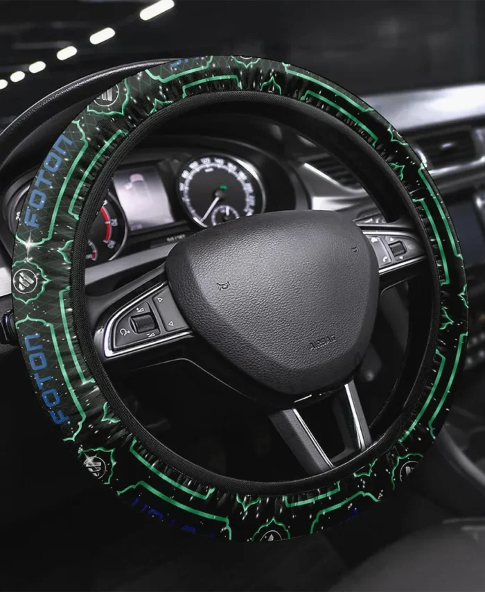 Flextorque Motors Steering Wheel Cover 3D Print, Sport-Inspired Steering Wheel Cover CAR146 - Green
