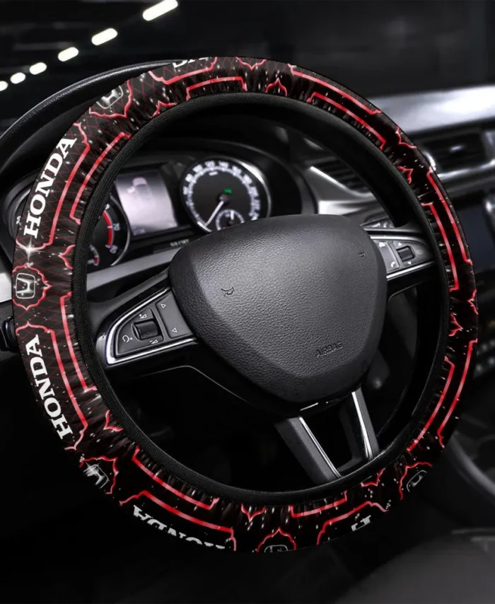 Passenger Steering Wheel Cover 3D Print, Performance Grip Steering Cover CAR550 - Red