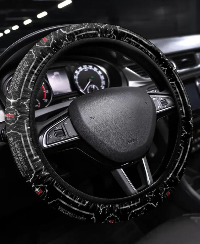 Farm Machine Steering Wheel Cover 3D Print, Road-Ready Driver Wheel Cover CAR550 - White