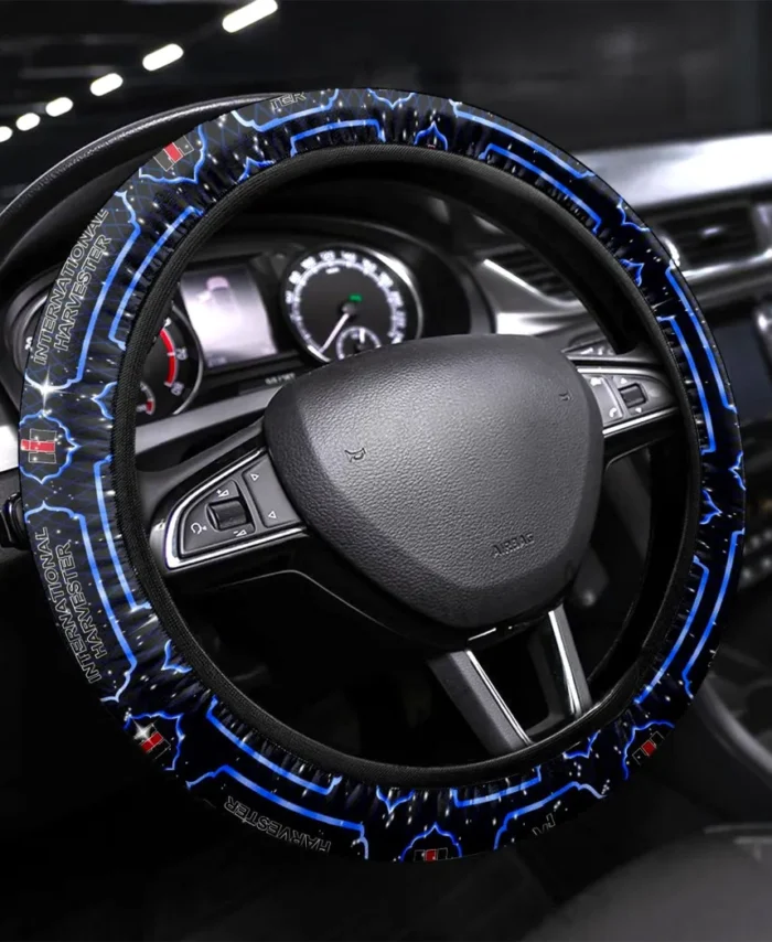 Rural Work Steering Wheel Cover 3D Print, Luxury Driver Comfort Wheel Cover CAR145 - Blue