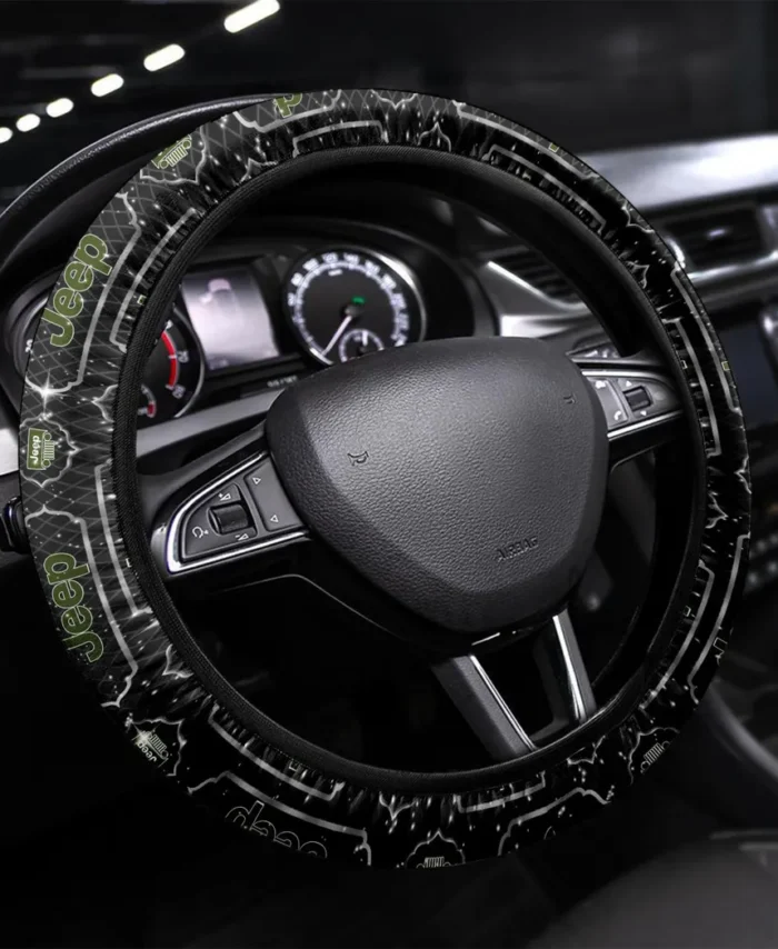 Compact Off-Road Steering Wheel Cover 3D Print, Auto Fan Comfort Wheel Cover CAR550 - White