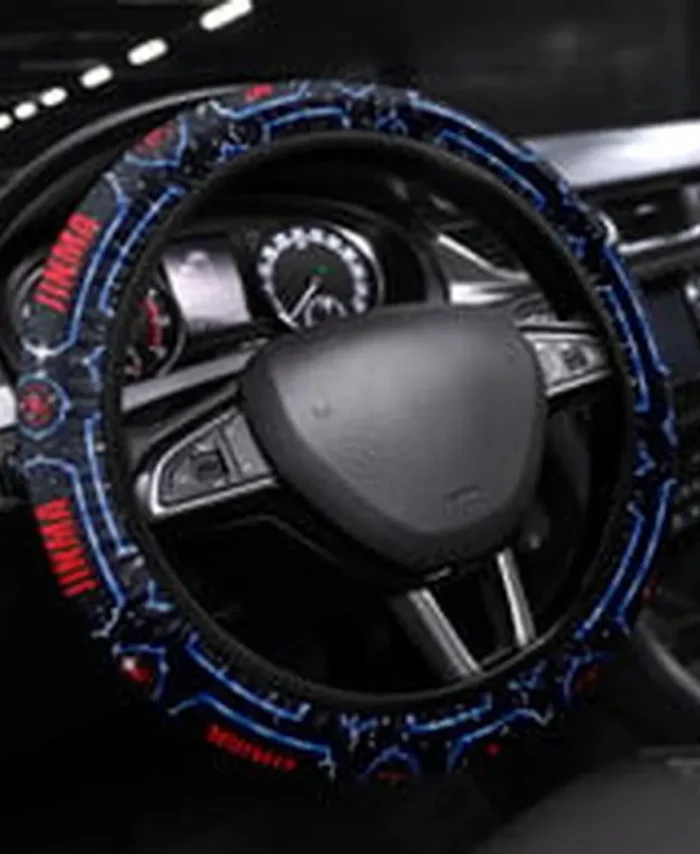 Versatile Tractor Steering Wheel Cover 3D Print, Garage Lifestyle Wheel Cover CAR145 - Blue