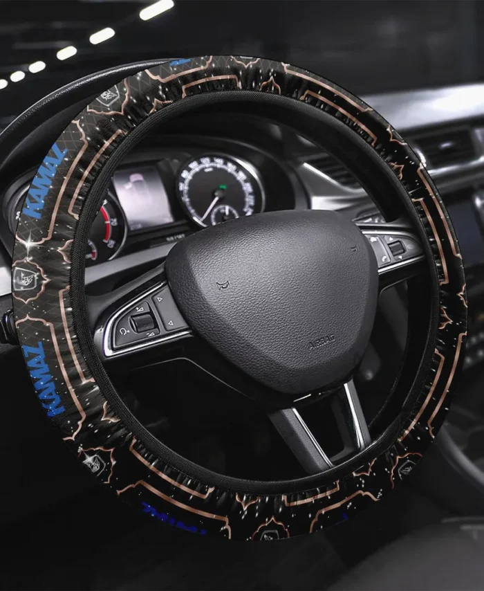 All-Terrain Steering Wheel Cover 3D Print, Sporty Road Warrior Cover CAR146 - Brown