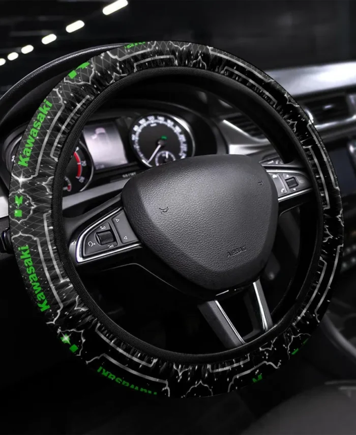 Adventure Motorcycle Steering Wheel Cover 3D Print, Motorsport Style Steering Cover CAR550 - White