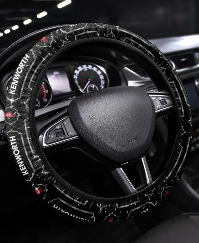 Big Rig Steering Wheel Cover 3D Print, Classic Car Style Wheel Cover CAR550 - White