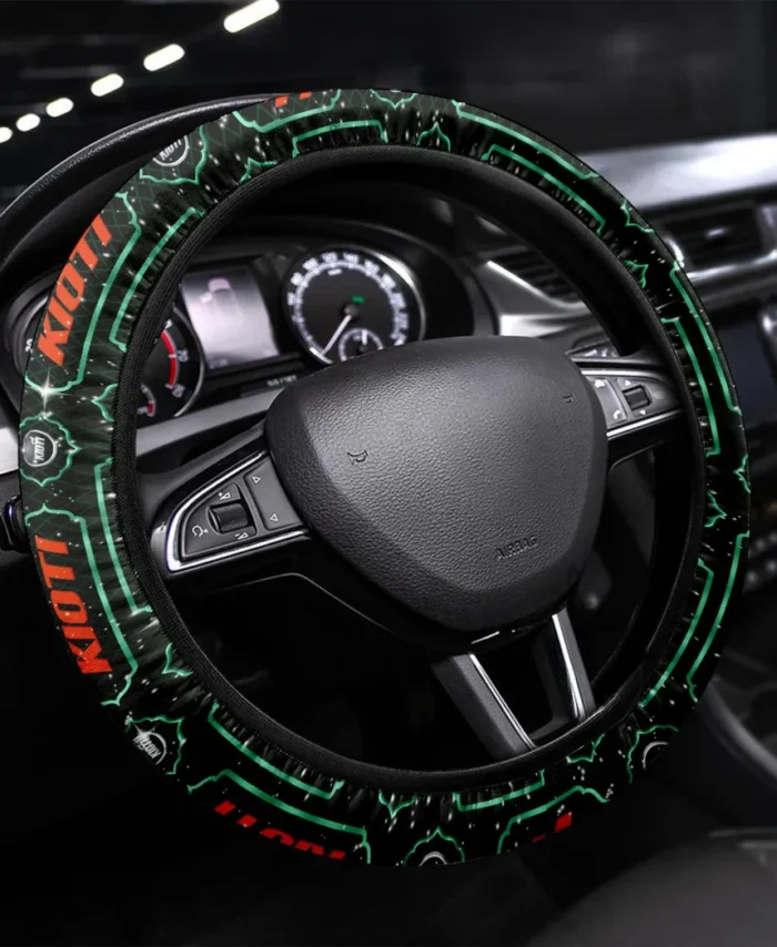 Versatile Crop Tractor Steering Wheel Cover 3D Print, Custom Car Culture Wheel Cover CAR550 - Green