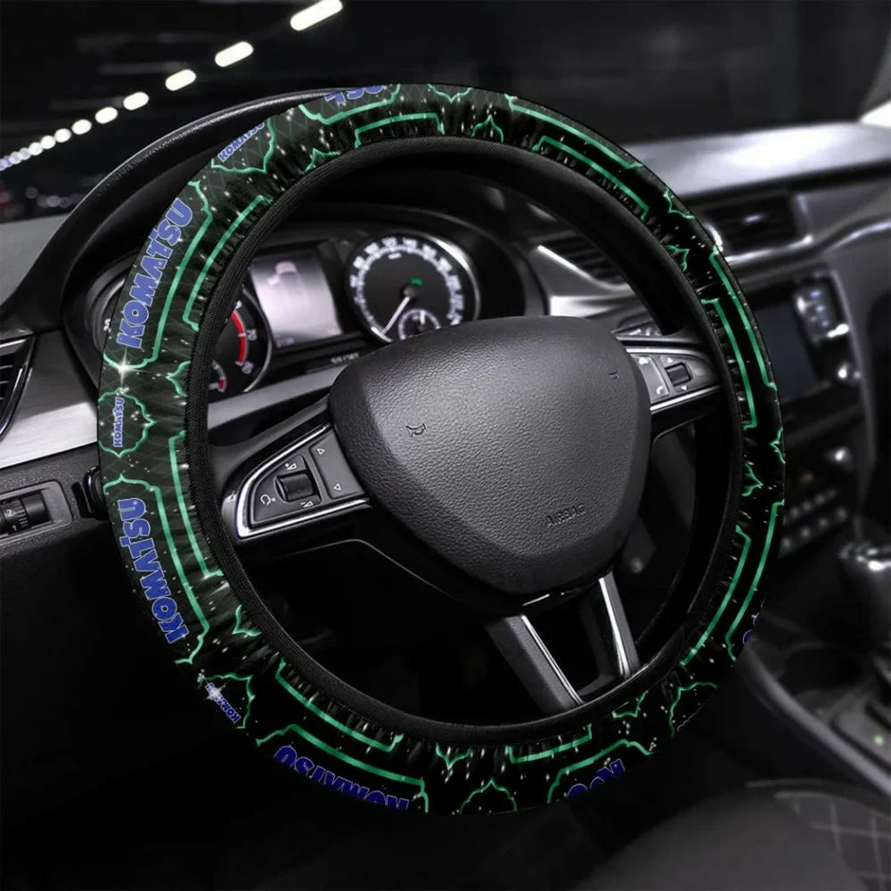Construction Beast Steering Wheel Cover 3D Print, Driver's Everyday Comfort Cover CAR550 - Green