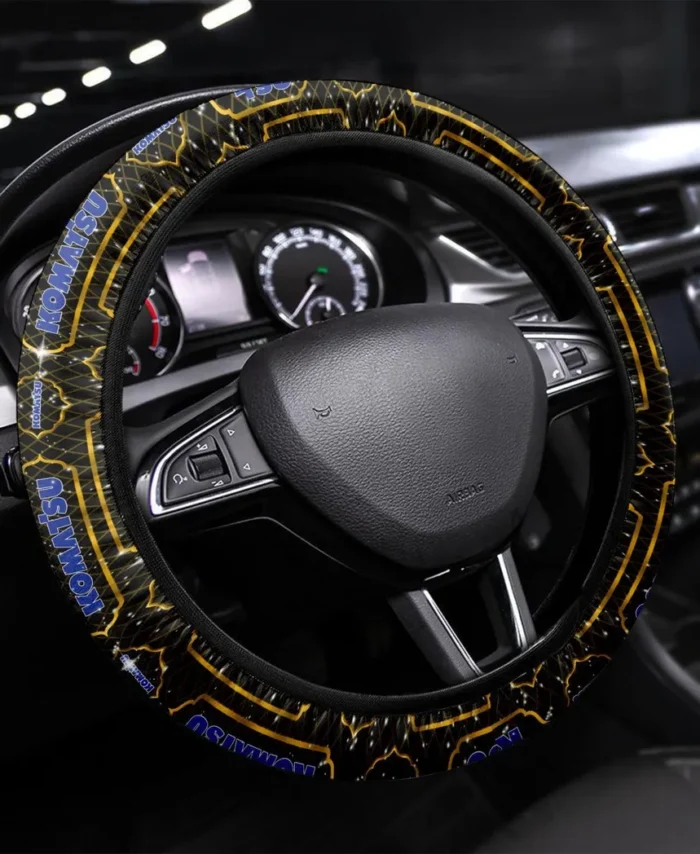 Worksite Legend Steering Wheel Cover 3D Print, Sporty Road Warrior Cover CAR550 - Yellow