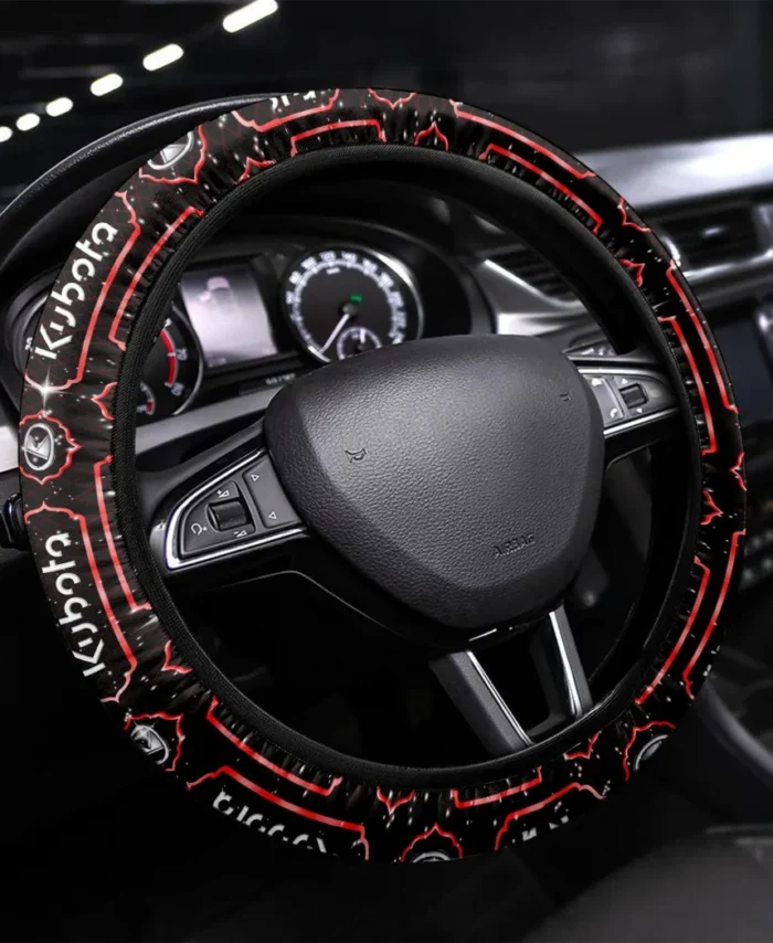 All-Round Utility Tractor Steering Wheel Cover 3D Print, Durable Custom Drive Cover CAR145 - Red