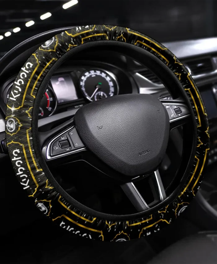 Versatile Farm Tractor Steering Wheel Cover 3D Print, Everyday Car Enthusiast Cover CAR145 - Yellow