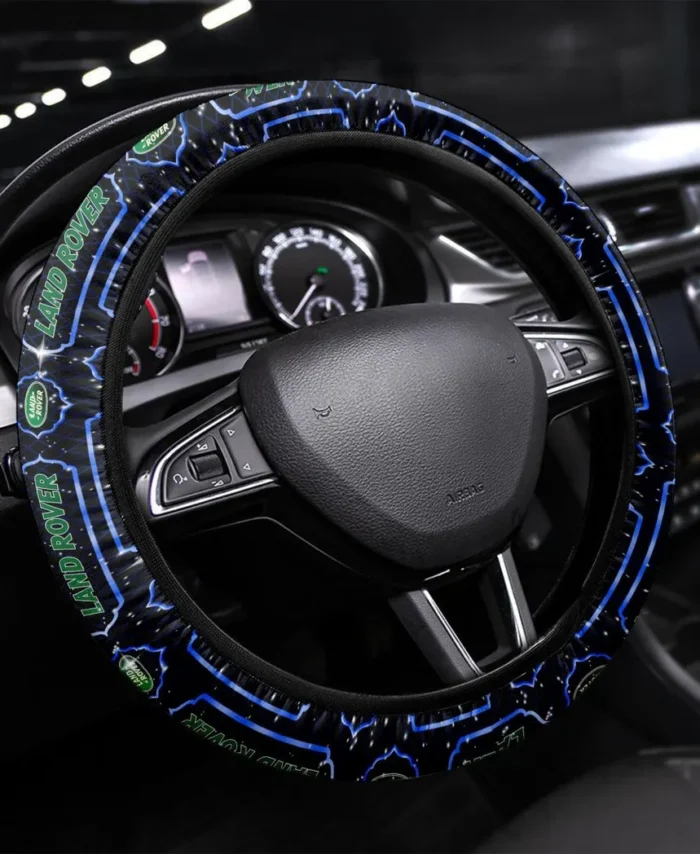 4x4 SUV Maker Steering Wheel Cover 3D Print, Driver's Essential Steering Cover CAR550 - Blue