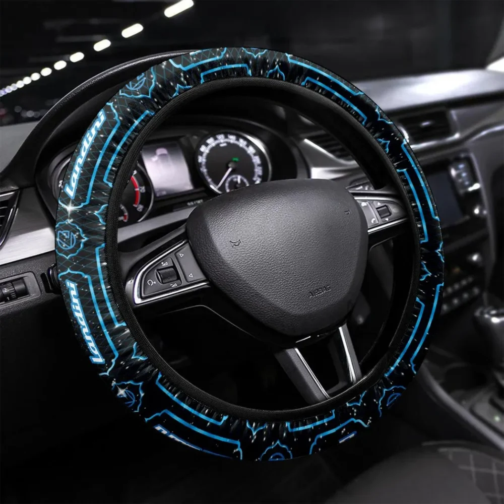 Field Helper Tractor Steering Wheel Cover 3D Print, Custom Automotive Grip Wheel Cover CAR145 - Blue