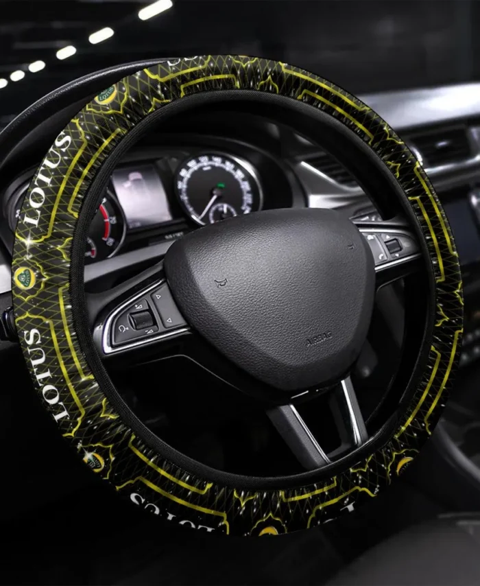 Speed Machine Steering Wheel Cover 3D Print, Road-Ready Driver Wheel Cover CAR550 - Yellow