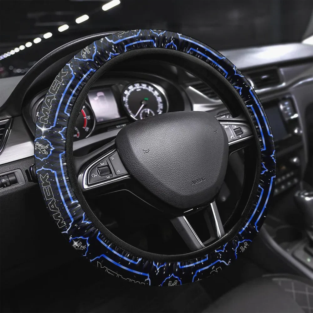 Transport Steering Wheel Cover 3D Print, Luxury Driver Comfort Wheel Cover CAR146 - Blue