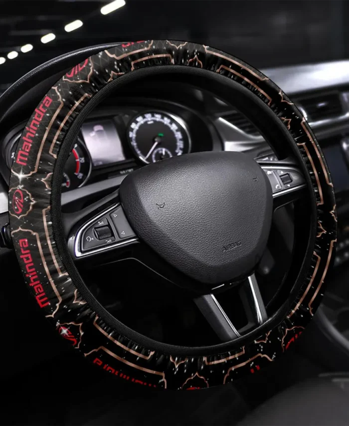 Field Work Tractor Steering Wheel Cover 3D Print, Auto Fan Comfort Wheel Cover CAR550 - Brown