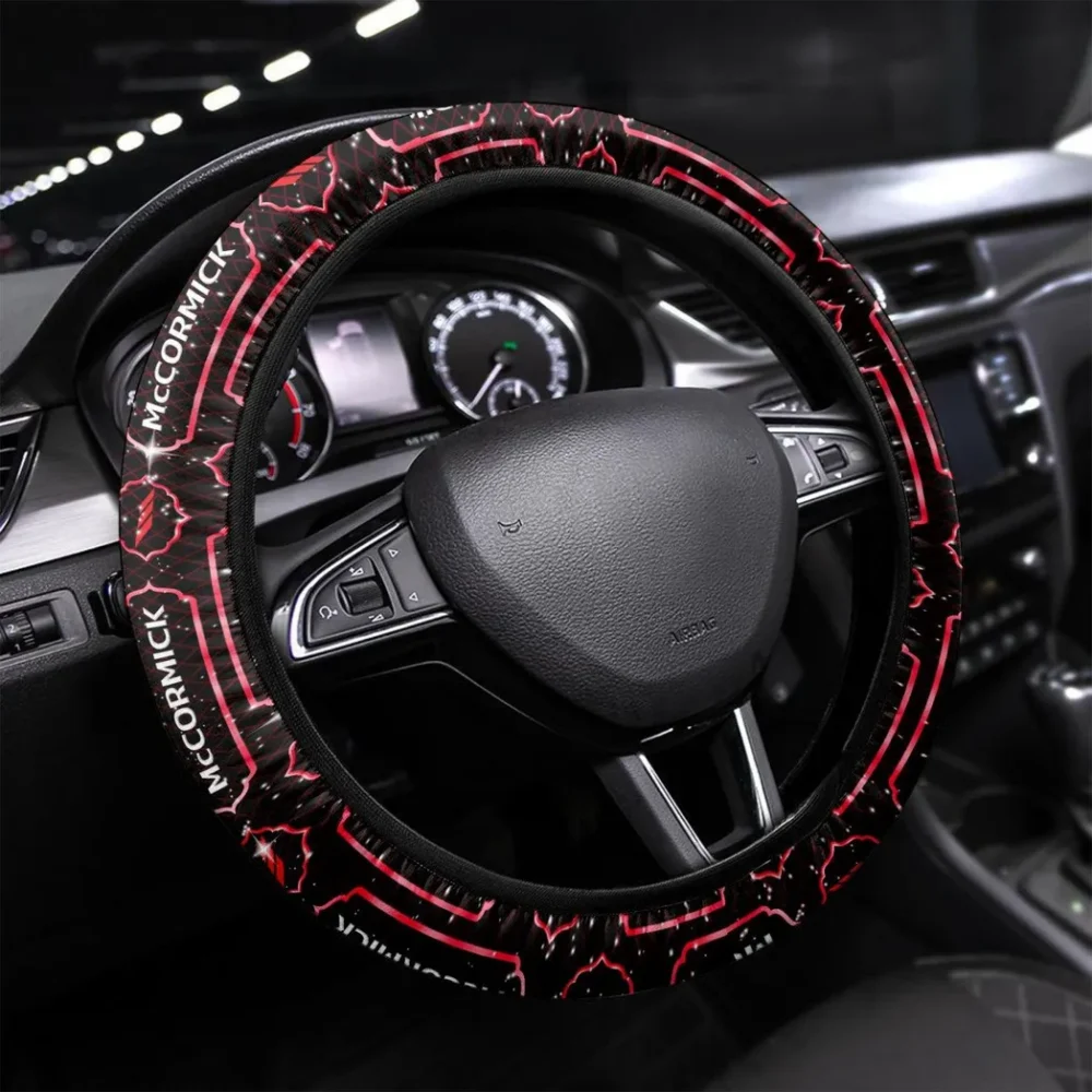 Agricultural Tractor Steering Wheel Cover 3D Print, Everyday Car Enthusiast Cover CAR145 - Red