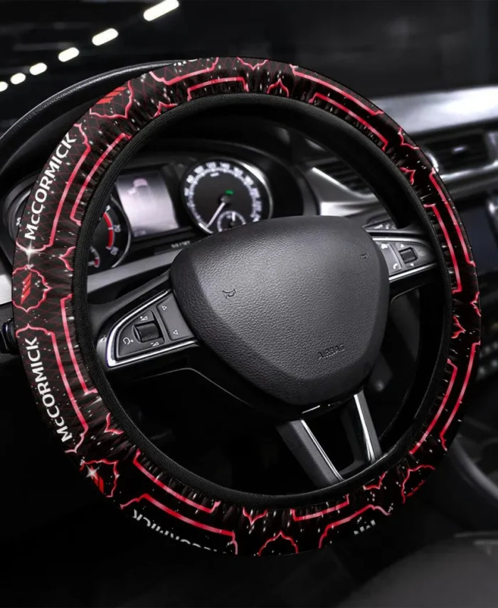 Agricultural Tractor Steering Wheel Cover 3D Print, Everyday Car Enthusiast Cover CAR145 - Red