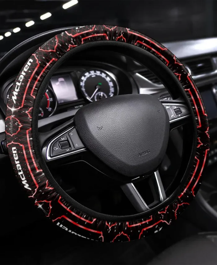 Speed Legend Steering Wheel Cover 3D Print, High-Performance Steering Cover CAR550 - Red