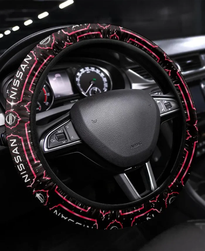 Urban Auto Steering Wheel Cover 3D Print, Premium Car Fan Grip Cover CAR550 - Red