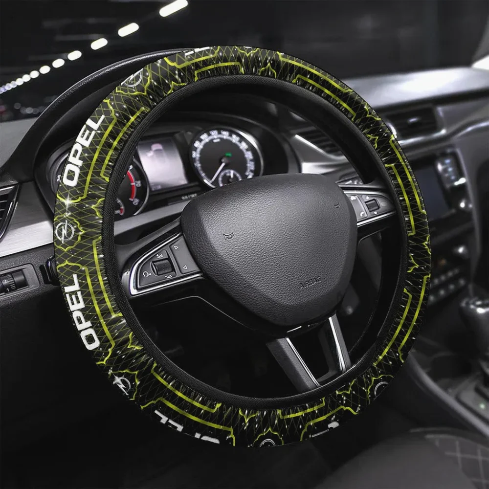 Passenger Steering Wheel Cover 3D Print, Custom Car Culture Wheel Cover CAR146 - Yellow