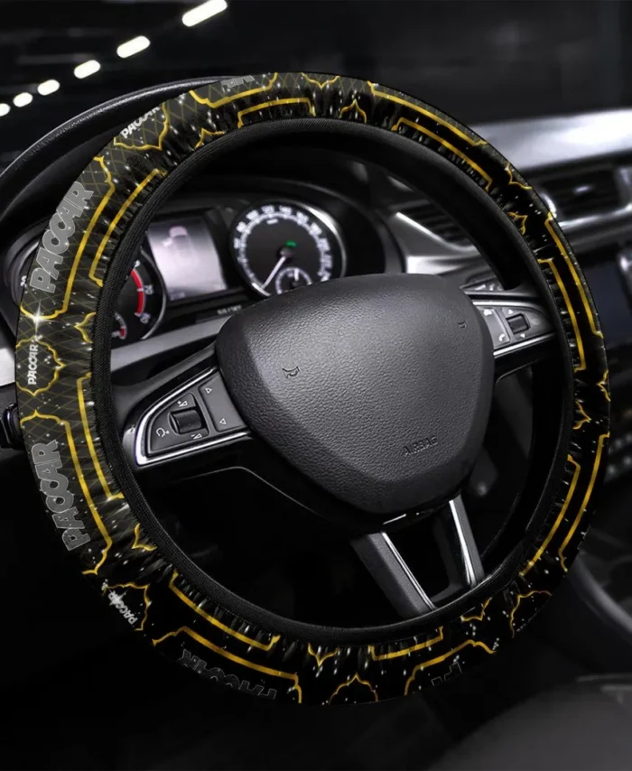 Transport Steering Wheel Cover 3D Print, Custom Car Culture Wheel Cover CAR550 - Yellow