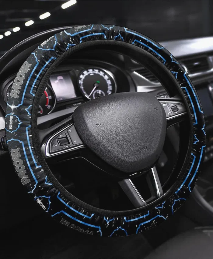 Commercial Lorry Steering Wheel Cover 3D Print, Driver's Essential Steering Cover CAR146 - Blue