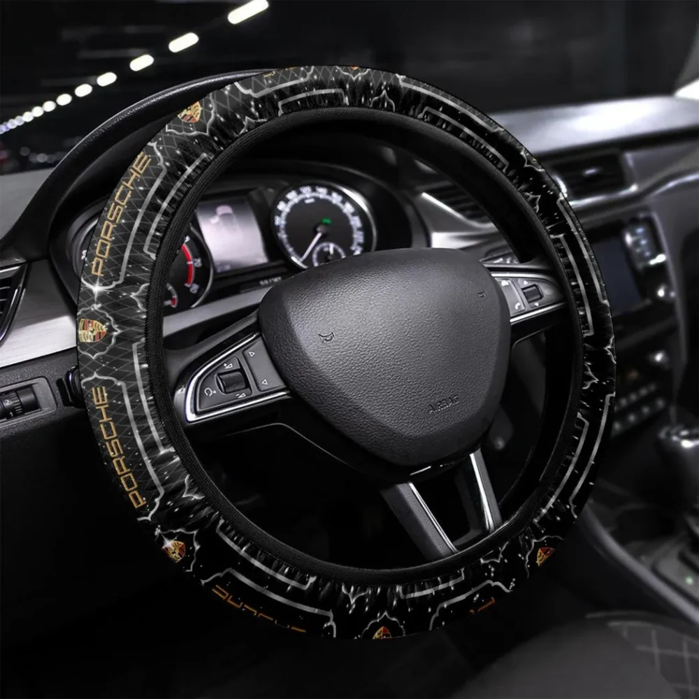 Performance Car Steering Wheel Cover 3D Print, Auto Fan Comfort Wheel Cover CAR550 - White