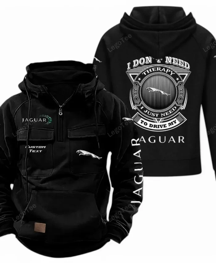 Prestige Coupe Tactical Quarter Zip Hoodie, Exclusive Logo Hoodie For Car Enthusiasts CAR106 - Black