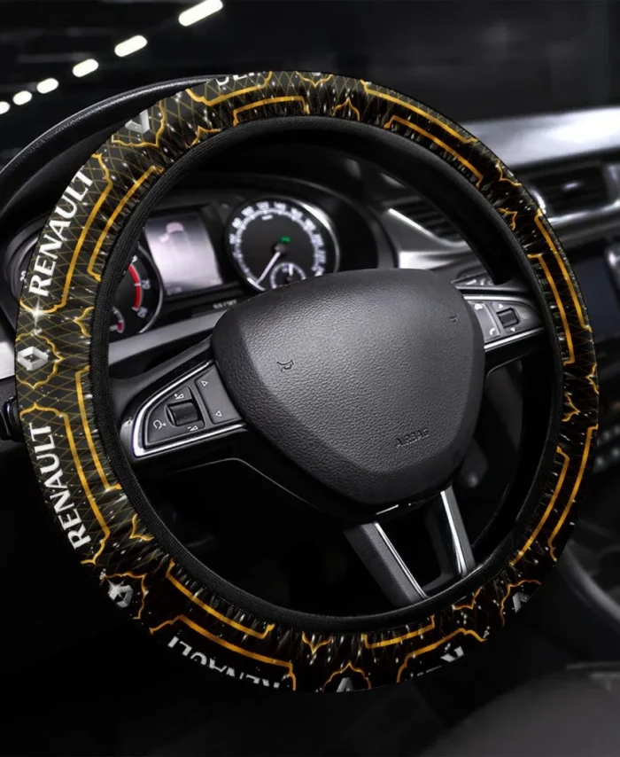 Compact Hatchback Steering Wheel Cover 3D Print, Custom Car Culture Wheel Cover CAR550 - Yellow