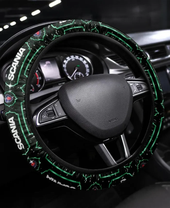 Road Hauler Steering Wheel Cover 3D Print, Smooth Ride Steering Cover CAR550 - Green