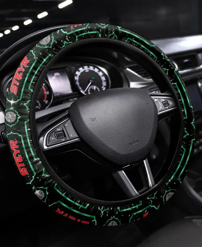 Harvest-Ready Tractor Steering Wheel Cover 3D Print, High-Performance Steering Cover CAR550 - Green