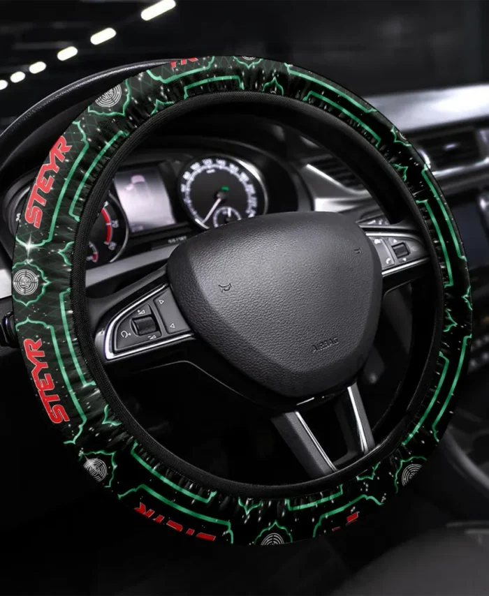 Precision Agriculture Tractor Steering Wheel Cover 3D Print, Custom Ride Control Wheel Cover CAR145 - Green