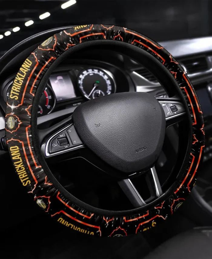 Engine-Powered Workhorse Steering Wheel Cover 3D Print, Smooth Ride Steering Cover CAR550 - Orange