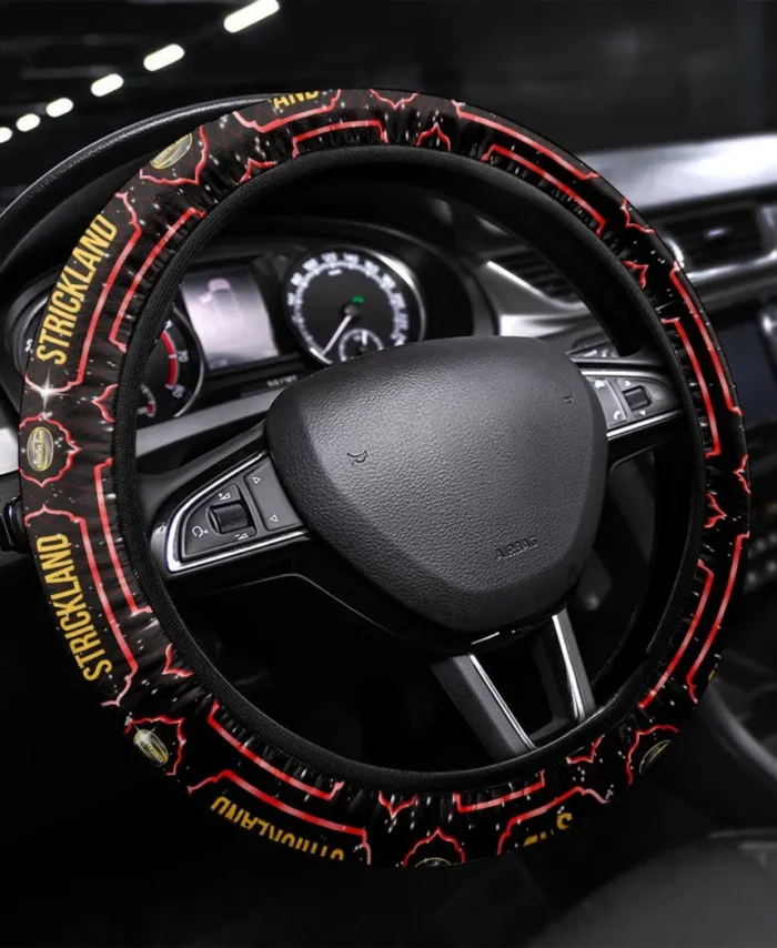 Engine-Powered Workhorse Steering Wheel Cover 3D Print, Luxury Driver Comfort Wheel Cover CAR550 - Red